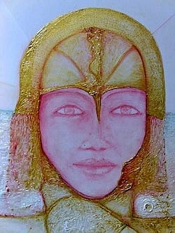 Giovanna D'Arco - Opera 73 - Misto su Tela cm 50x40